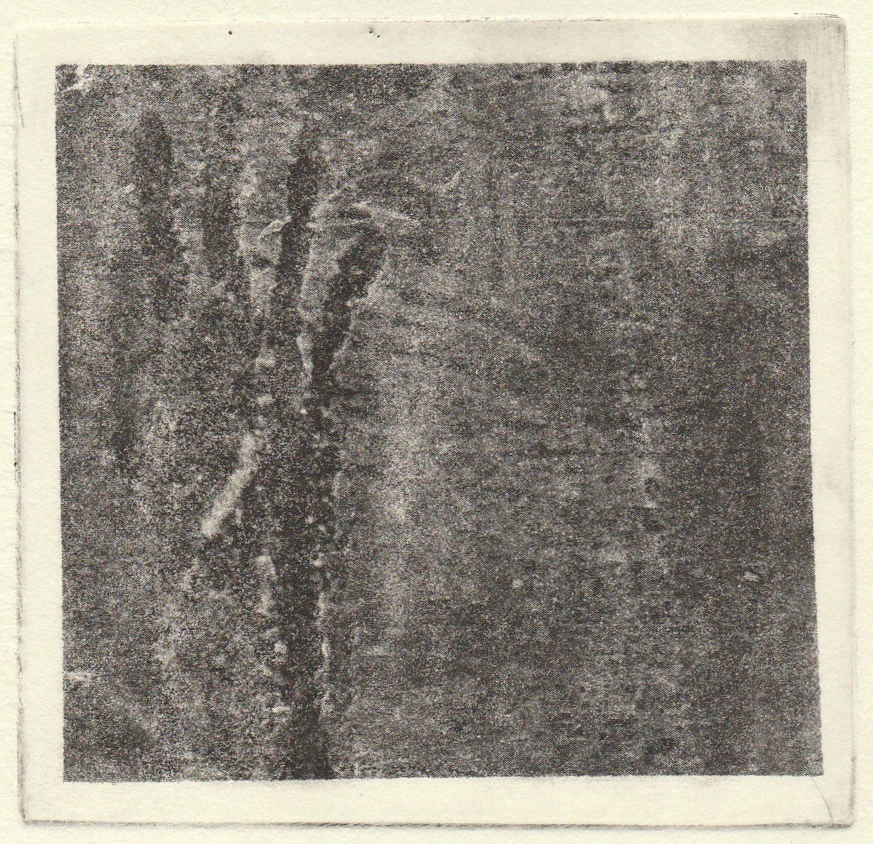 "Escorrega", fotogravura, 2018