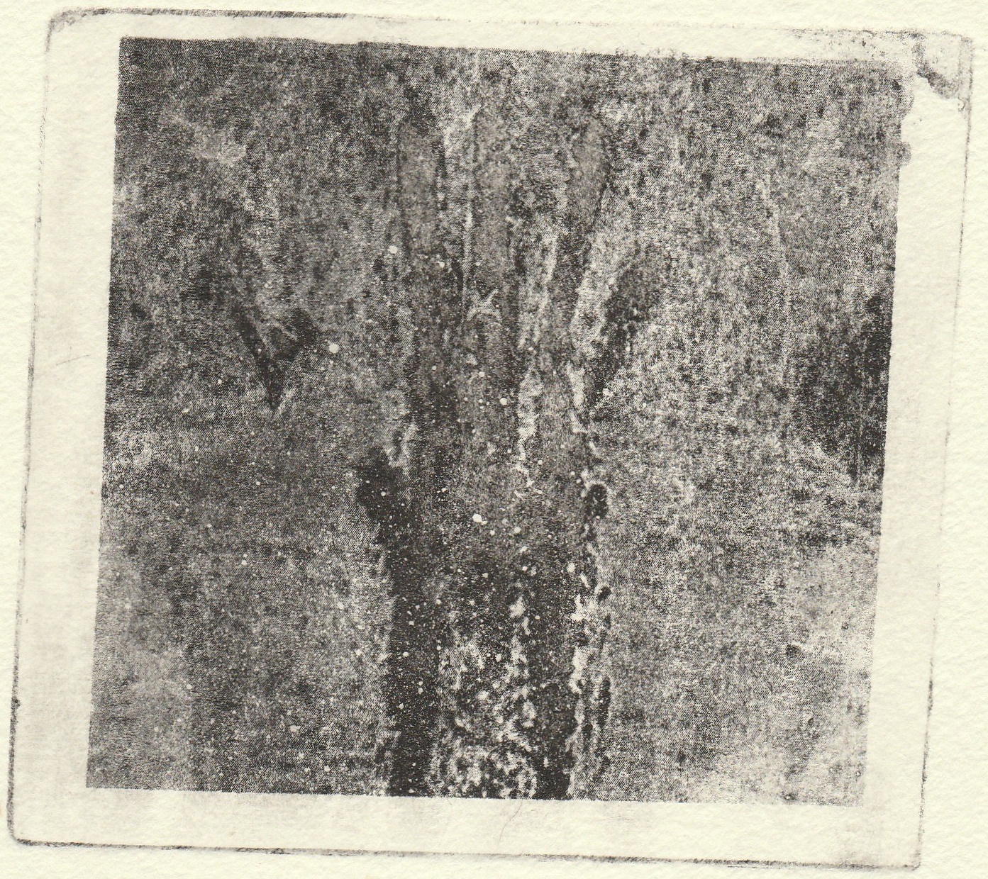 "Escorrega II", fotogravura, 2019